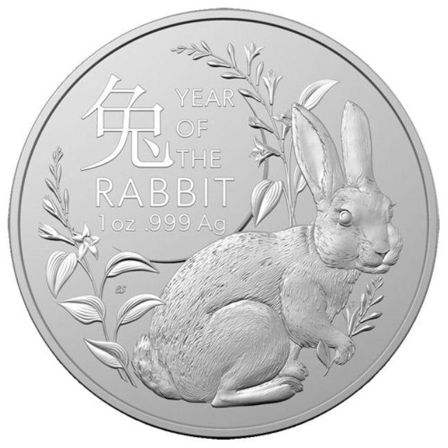 1 oz Ag - RAM Australia 1$ Rok Królika 2023 - uncja srebra