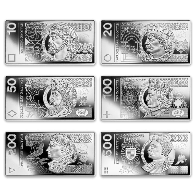 Zestaw Polskie banknoty obiegowe 2022