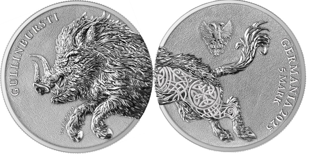 2x Germania Beasts Gullinbursti 1 oz Germania Mint 2025
