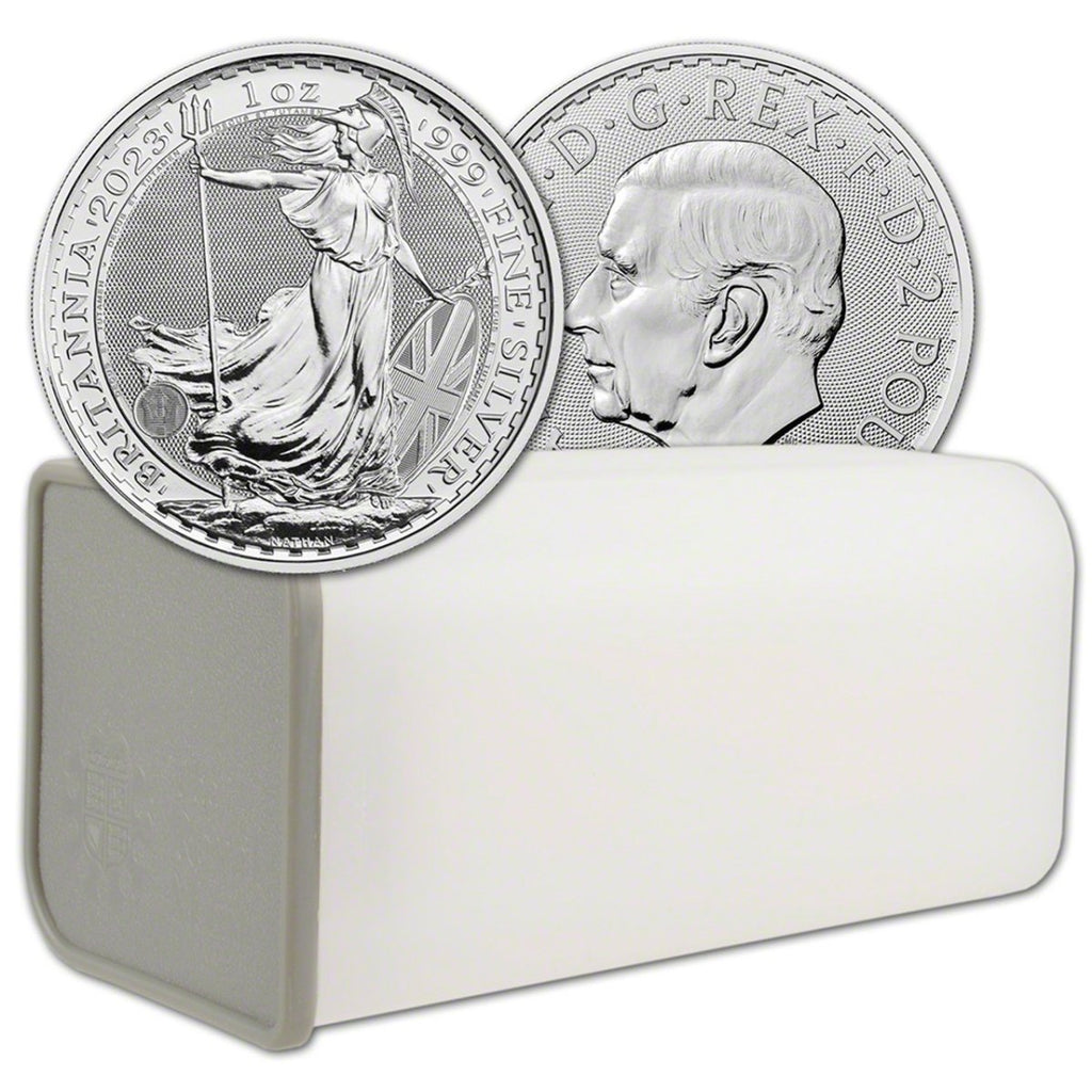 100x 1 uncja oz - Britannia Król Karol III - 2023 rok