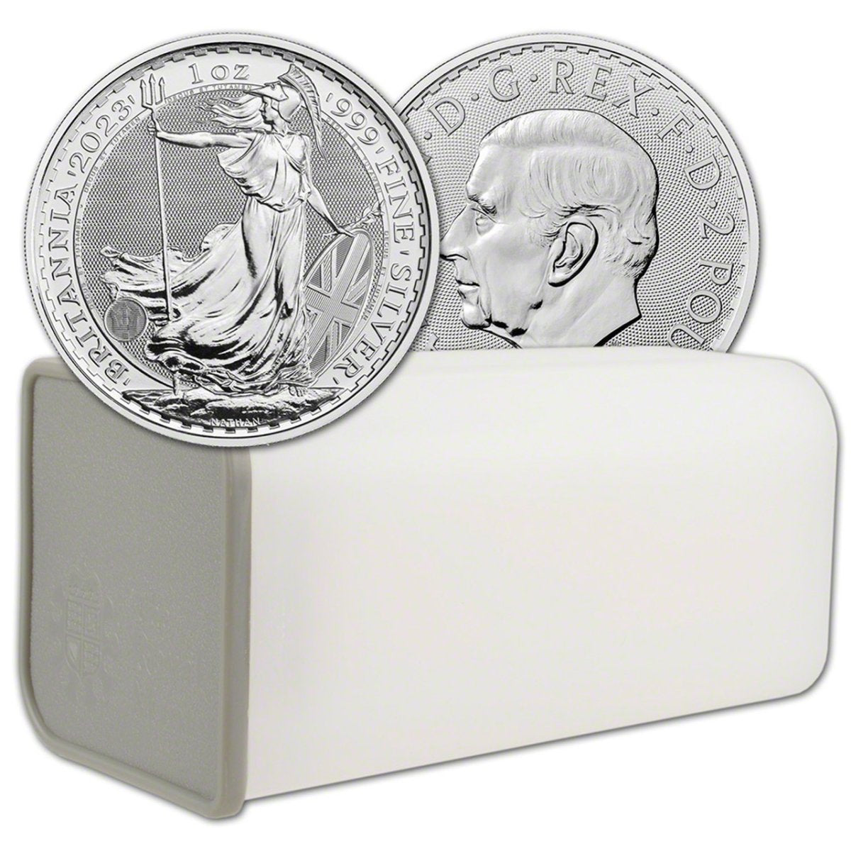 100x 1 uncja oz - Britannia Król Karol III - 2023 rok