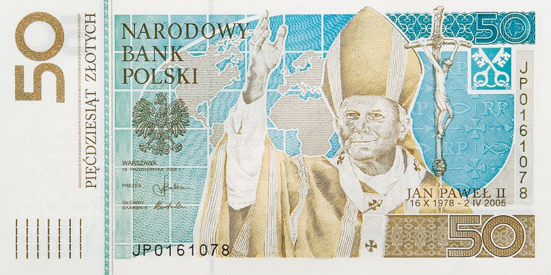 50 zł Jan Paweł II - 2006 rok